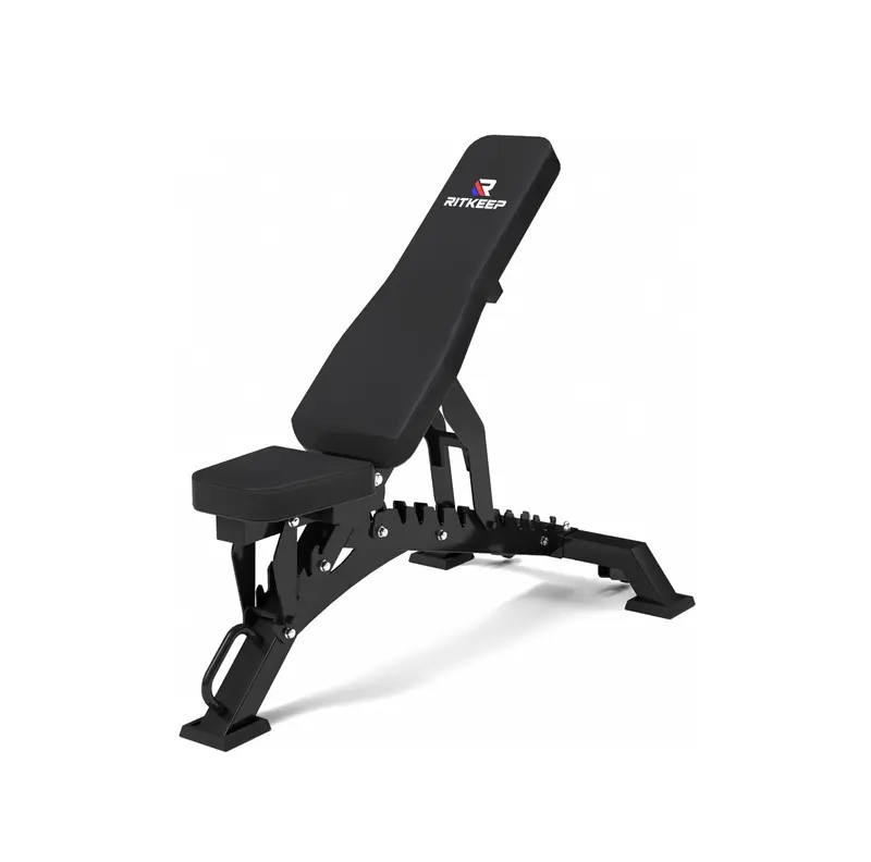 RitKeep 1300lbs Heavy Duty Weight Bench, Adjustable Weight Bench Workout Bench Press Set for Home Gym Strength Training, Portable Incline Bench with Wheels for Full Body Fitness