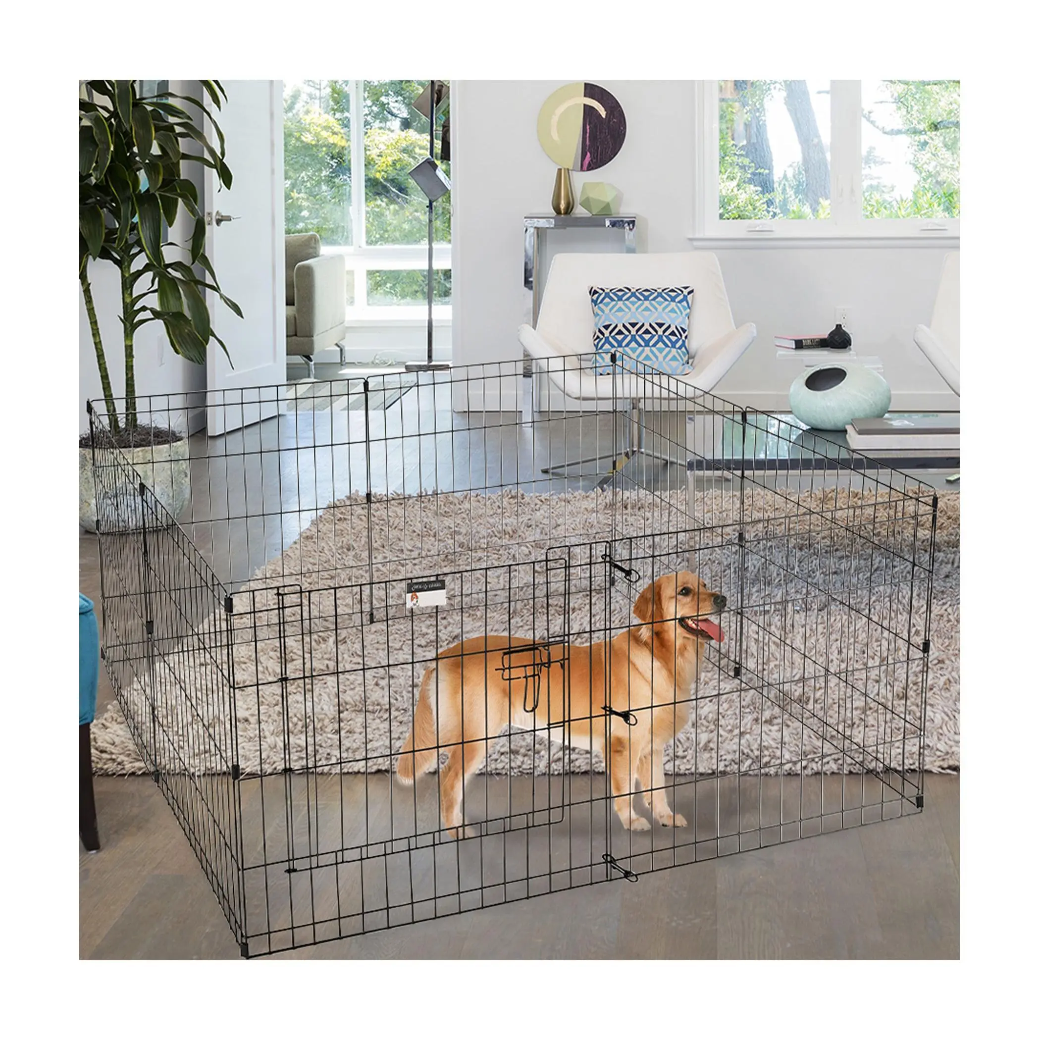 Petmaker Foldable Indoor/Outdoor Metal ExercisePlay Pen