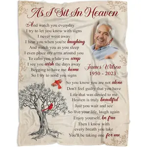 Memorial Blanket, Bereavement Gift, Red Cardinal Blanket, Sympathy Gift, in Memory Blanket Gift, Condolences Gift, Blanket Gift for Loss of Loved One, Mom Dad in Heave