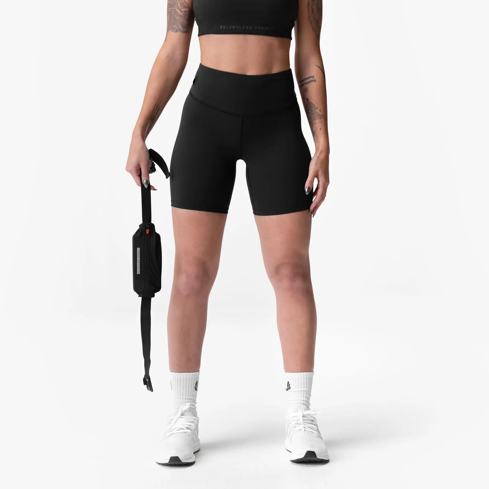 W029. LYCRA® 3-in-1 Biker Short - Black