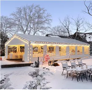 Quictent 20x40ft Party Tent Heavy Duty Outdoor Canopy Tent Carport Wedding Event Shelter BBQ Wedding Tents for Parties with Storage Bags(Church)