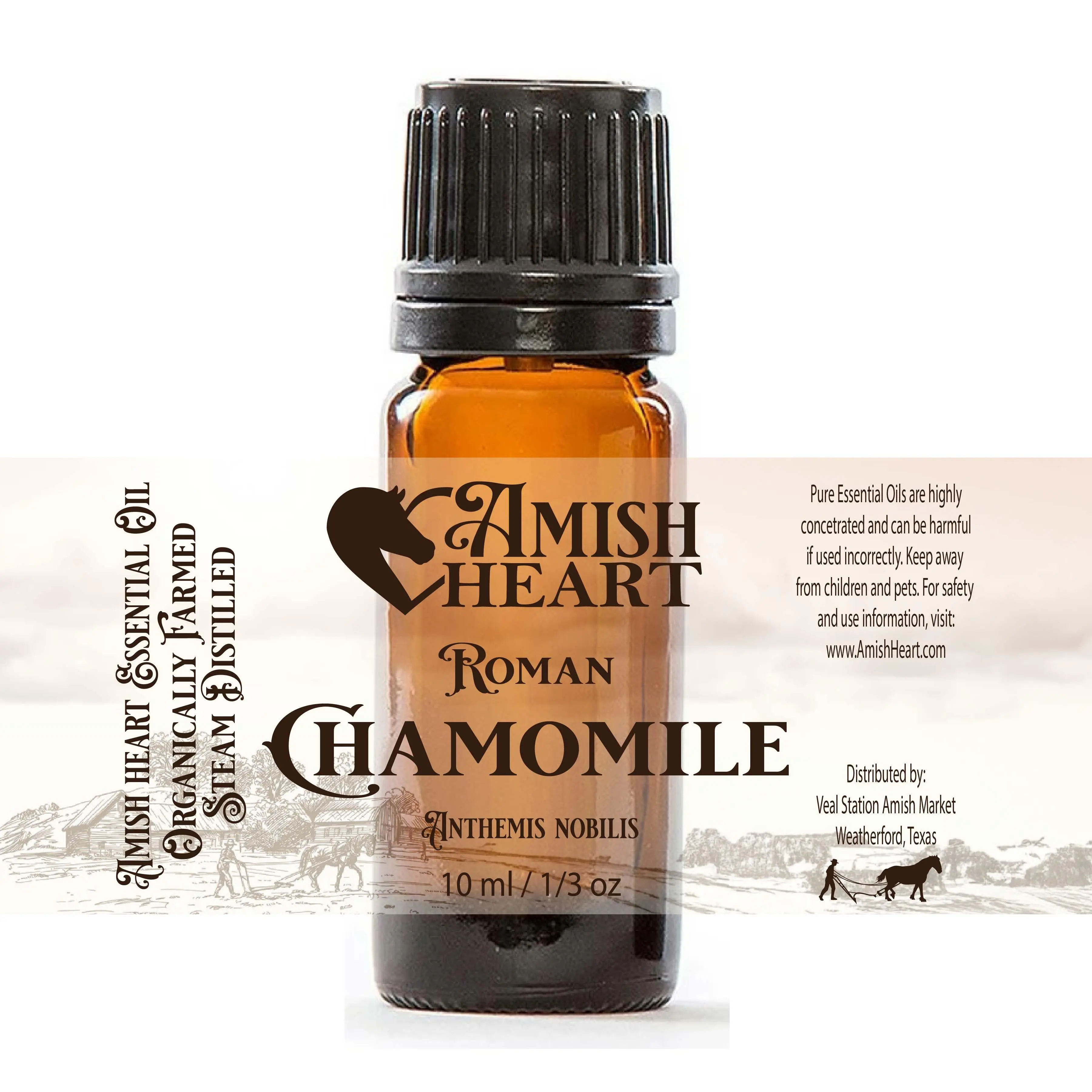 Chamomile (Roman) Essential Oil | Amish Heart | Calming and Soothing Aromatherapy