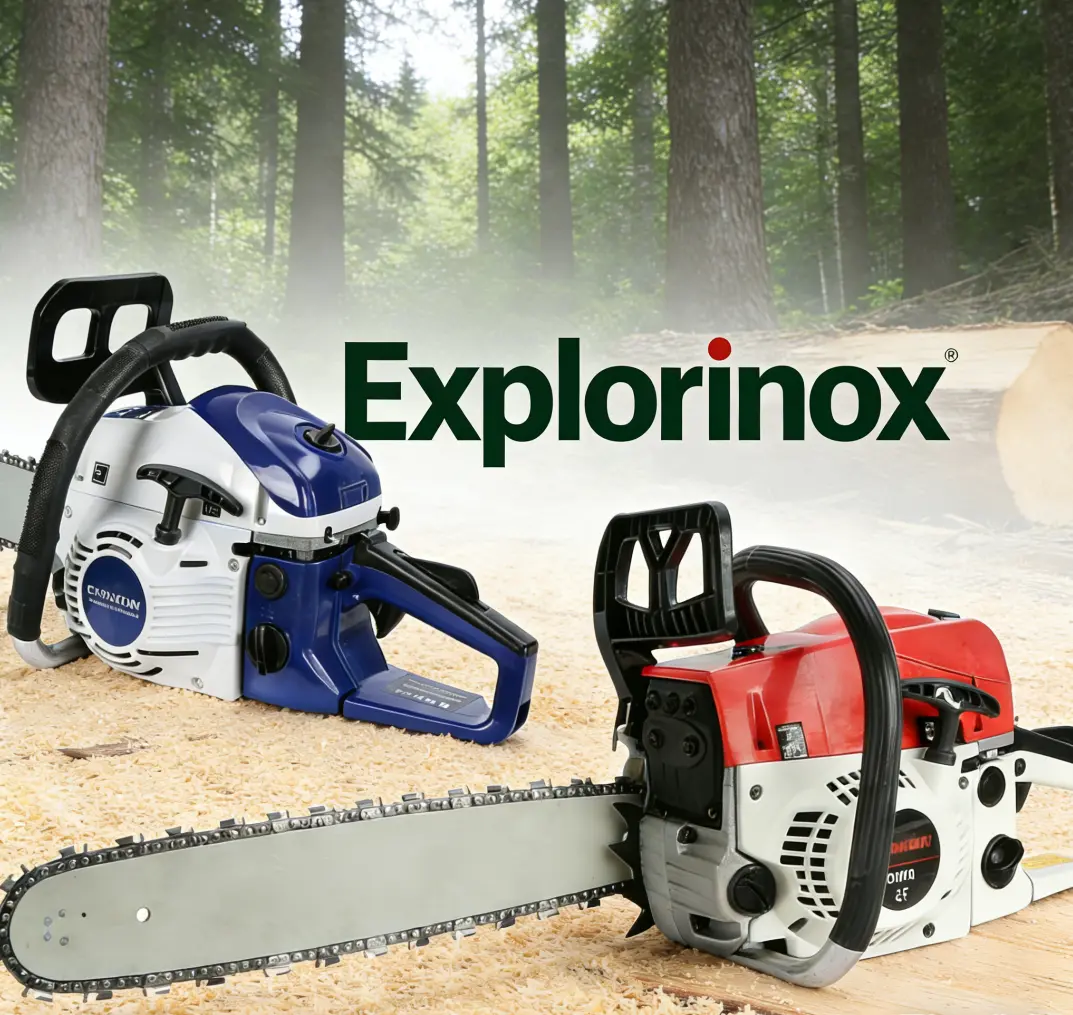 【Alex's live】Exclusive: Explorinox 58cc 20 Inch Gas Chainsaw, Gas Power Chainsaw Gas Chain Saw High Power Multifunction Wood Chainsaw for Trees Wood Farm Garden Ranch Metal