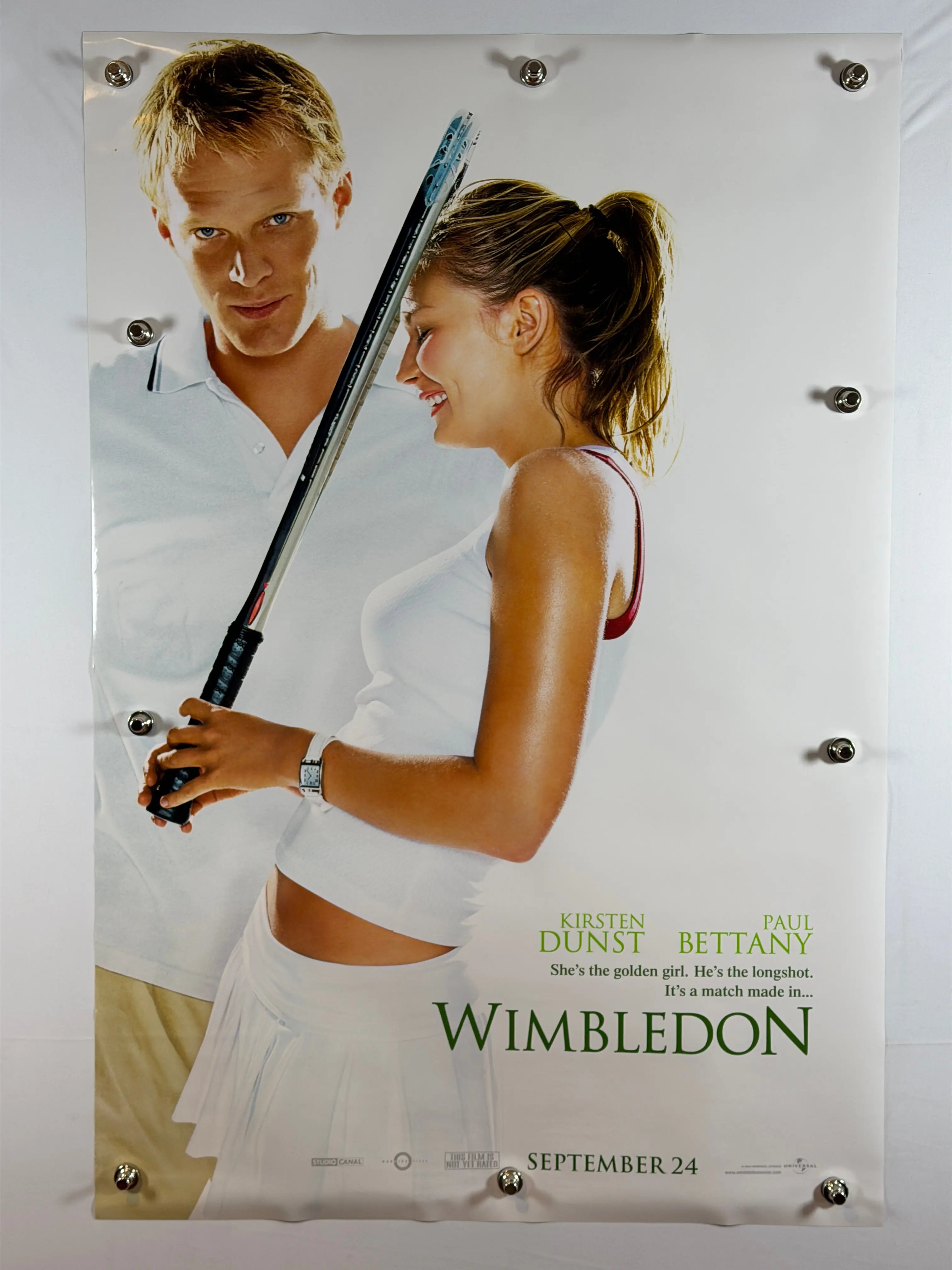 Wimbledon 2004 Original Movie Poster 27x40 DS Rolled Kirsten Dunst Paul Bettany