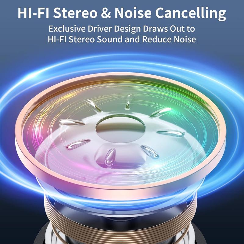 Bluetooth Headphones Retractable Neckband, Bluetooth Headset with Microphone Vibration Call, Stereo Noise Cancelling Earphones for Workout Sports Driving (Black)