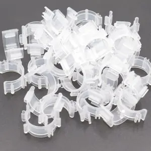 80pcs Sewing Bobbin Clips, Clear Bobbin Holder, Plastic Thread Clamps Spools Organizers, Sewing Tool Accessory for Craft DIY Embroidery
