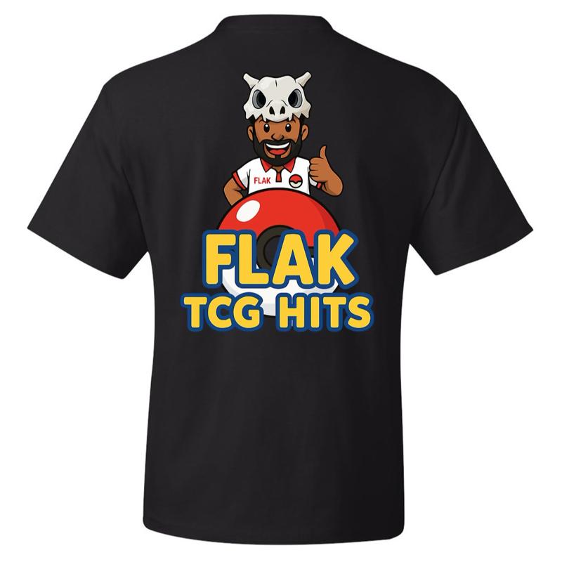 FLAK TCG HITS TSHIRT Top Shortsleeve Streetwear with Unique Character Design for Trendy Outfits
