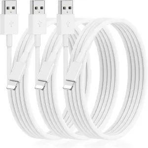 2.4A Fast Charging Data Cable, Pd Fast Charge, Wired Fast Charge, 3pcs Durable and Flexible USB Charging Cable, Phone Accessories Compatible with iPhone 14 13 12 Pro Max XR X 8 7 6 5 Plus SE