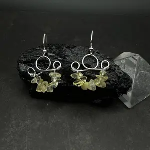 Citrine Single Tier Chandelier Earrings