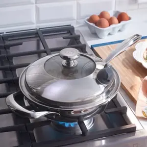 Princess House Sartén de 9” Acero Inoxidable 5 Ply