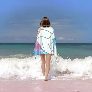 Volleyball Premium Beach Towel   Volleyball Heart  Ultra fine fiber beach towels, soft and absorbent bathroom and pool accessories suitable for sunbathing and beach use