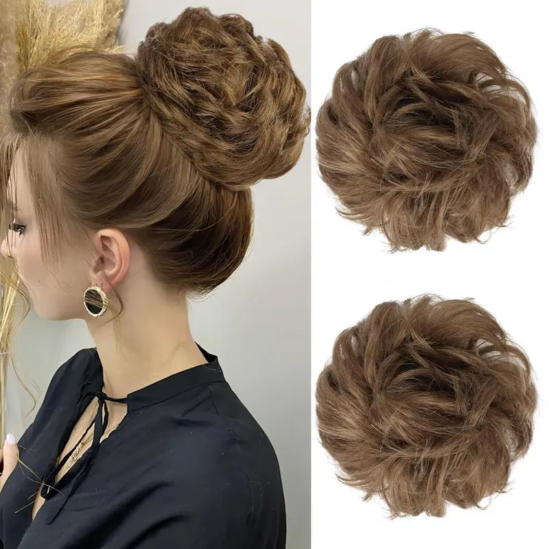 natural hair bun extension - TikTok Shop display picture 1