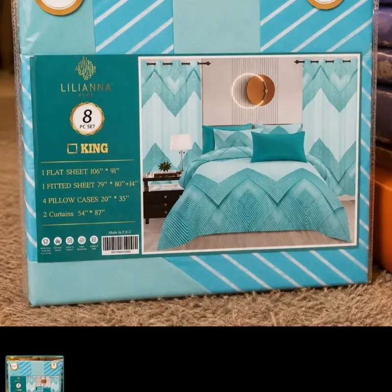 Bed Sheets, 8-Piece Bedding Set for Bedroom Use
