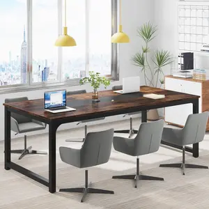 TRIBEWOOD Modern Computer Desk, 70.8 x 35.4 inch Large Executive Office Desk Computer Table Study Writing Desk Workstation for Home Office
