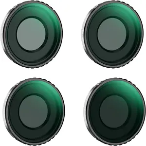 K&F CONCEPT ND Filter Kit Compatible with DJI Osmo Action 4, ND8 ND16 ND32 ND64 4 Pack Light Reduction Exposure Control Optical Glass Filters with Multi-Layer Coating