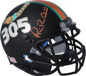 Michael Irvin Miami Hurricanes Autographed Schutt Tradition Mini Helmet - Fanatics Exclusive - Fanatics Authentic Certified