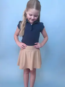 Kid's Uniform High Waisted Performance Athletic Skirt