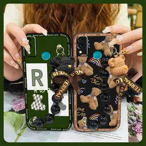 soft case Simplicity Phone Case For Huawei Honor 9X Lite Black pearl pendant Back Cover Skin-friendly feel protective case Dirt-resistant silicone Anti-knock Cartoon