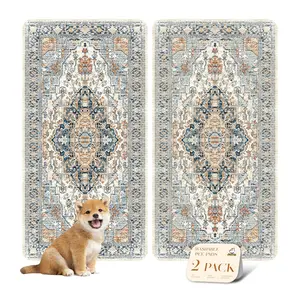 Nunubaby Washable Pee Pads for Dogs,Stylish,Super Absorbent,Non-Slip and Leak-Proof Pee Pads.Reusable Potty Pads for Dogs for Crates,Couch,Floors,Whelping Pads Litter Mat Pet Supplies,Feeding mat