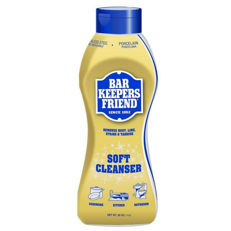 Bar Keepers Friend 26 fl oz Multi-Surface Liquid Cleanser - Scented Household All-Purpose Cleaner, Stainless Steel Cleaner, Porcelain Shine Enhancer, Rust Removal Solution, Single Bottle Home Care Supply