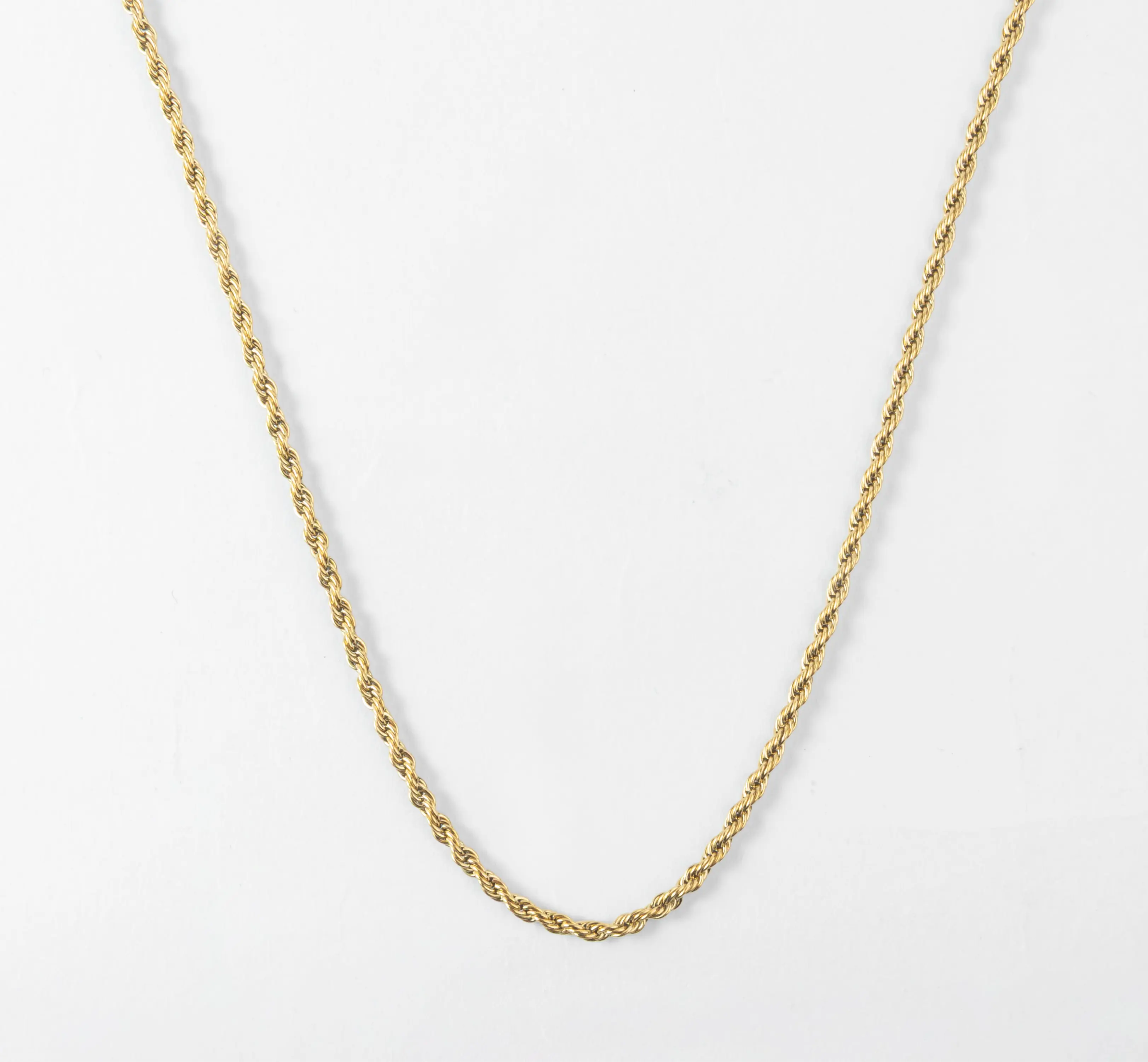 Rope Chain (Gold) 3MM - 21.5 Inches