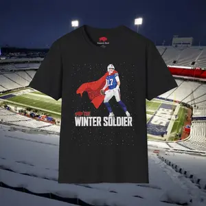 Buffalo Josh Allen The Winter Soldier T-Shirt Comfortable t-shirts for lounging