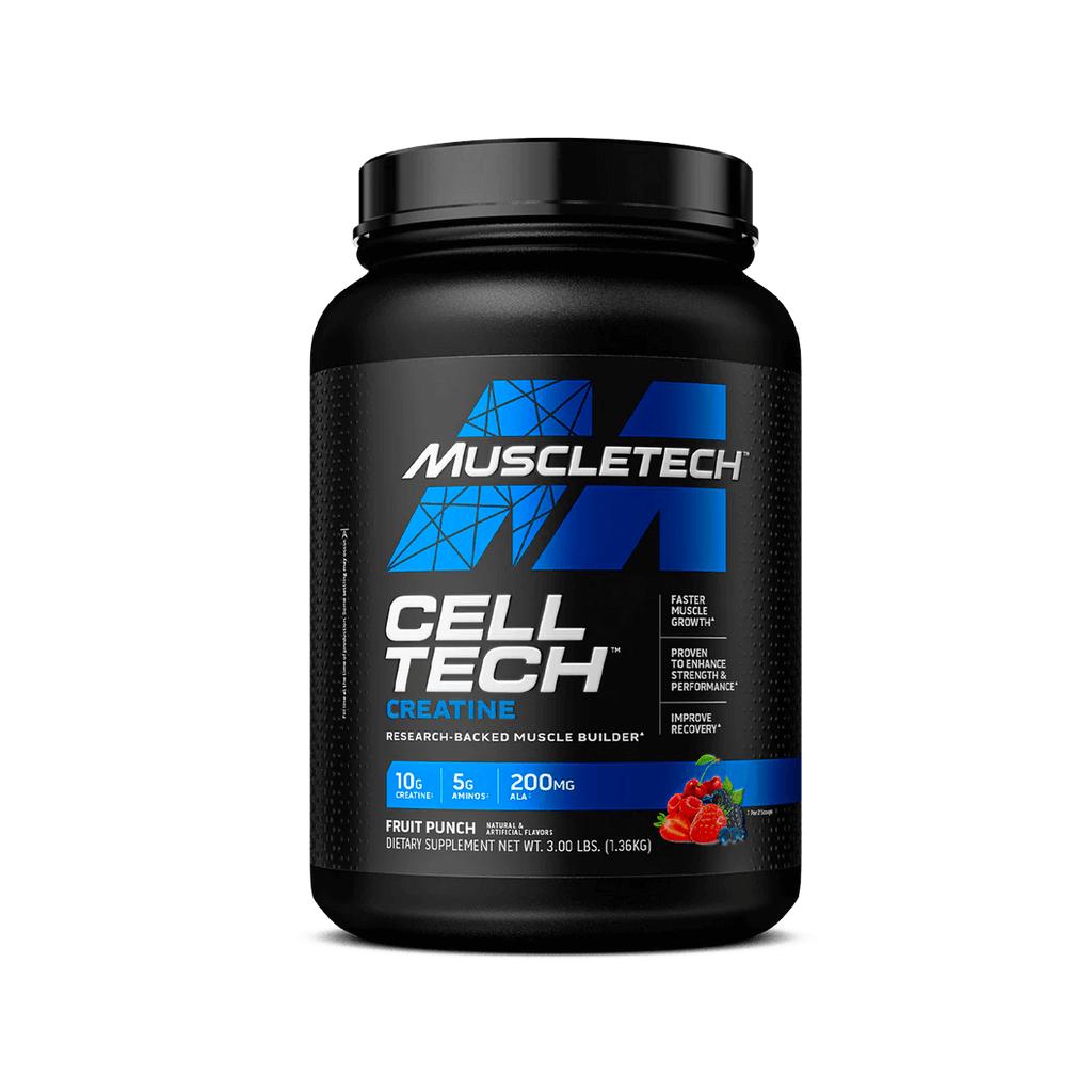 Cell-Tech Creatine Monohydrate Edible Powder, Build Muscle & Recover, Post-Workout Recovery Drink, Fruit Punch or Citrus, 3 lbs, 27 Servings, for Men & Women
