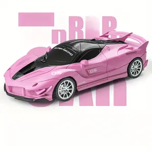 Pink Super Racing Car Remote-Controlled Toy Sports Car Models for Kids Festivals Gifts Easy to Operate Fun Vehicles Perfect for Racing Enthusiasts cat  teddy  bear  zoo  golden  freddy mighty  miner  deck