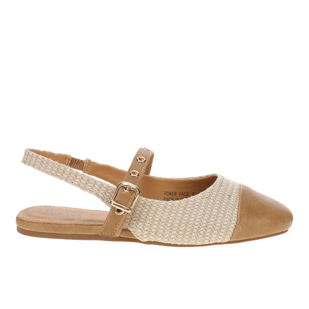 Corkys Womens Poker Face Slingback Flats Casual - Beige Corkys Womens Poker Face Slingback Flats Casual - Beige