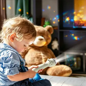 Projector Flashlight Early Education Light, Portable Mini Projector Flashlight, Ideal Educational Lighting Accessory