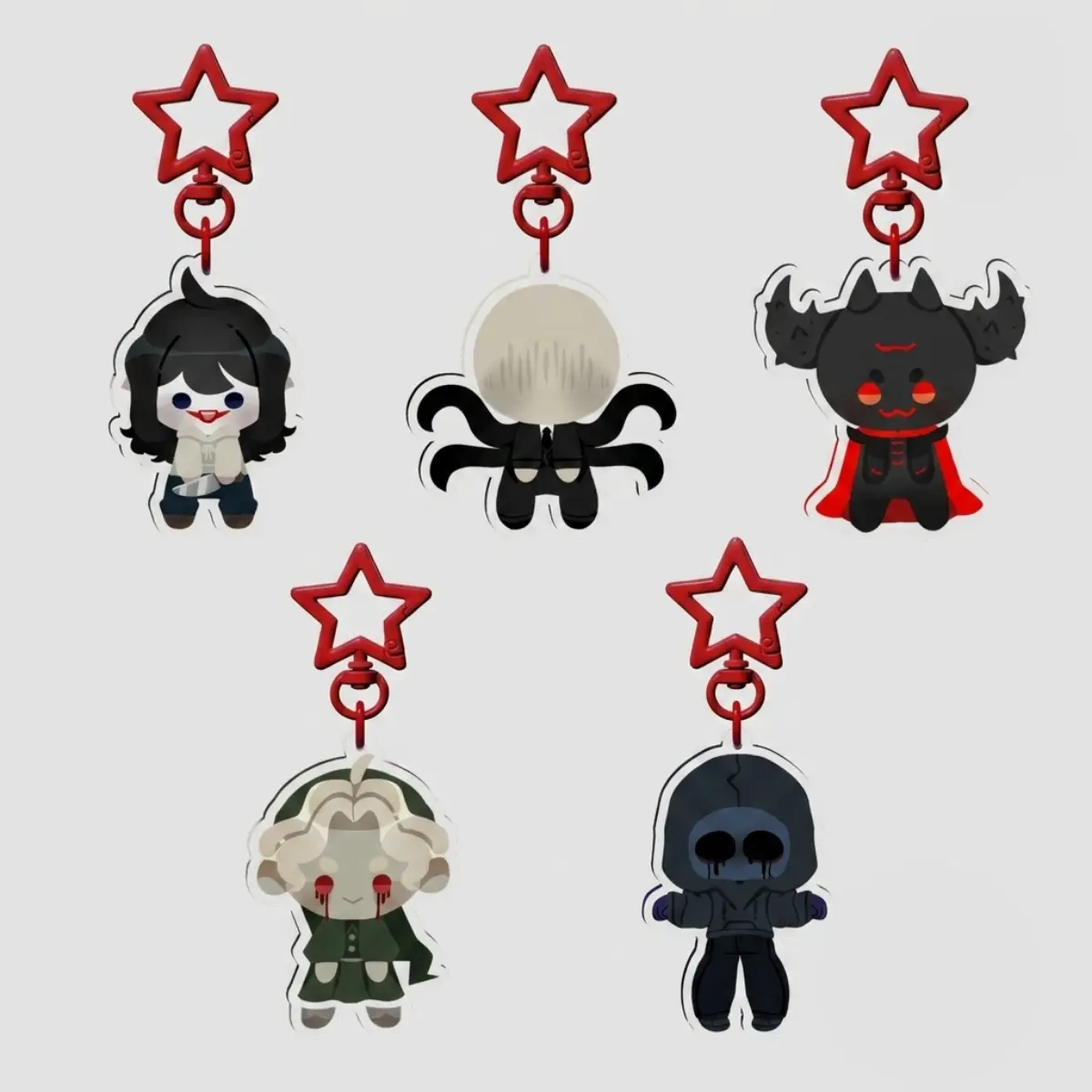 CREEPYPASTA EYELESS JACK, JEFF, BEN, ZALGO, SLENDERMAN Clear Acrylic Keychain