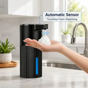 Automatic Foaming Soap Dispenser, Touchless Hand Wash Foam Pump for Bathroom, Kitchen & Kids, Rechargeable Hands-Free Soap Dispenser