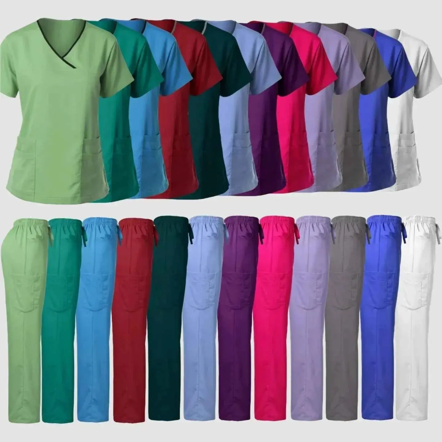 Women's Medical Scrub Uniform Set Women's Medical Scrub Uniform Set