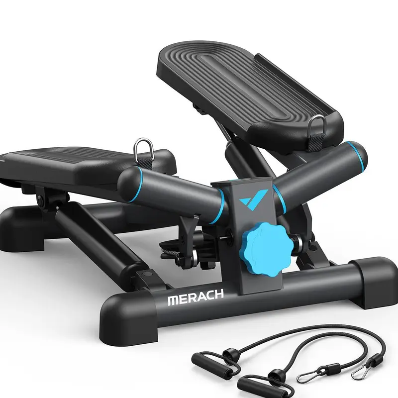 MERACH Steppers for Exercise, Stair Stepper with Resisitance Bands Mini Stepper with 330LBS Loading Capacity