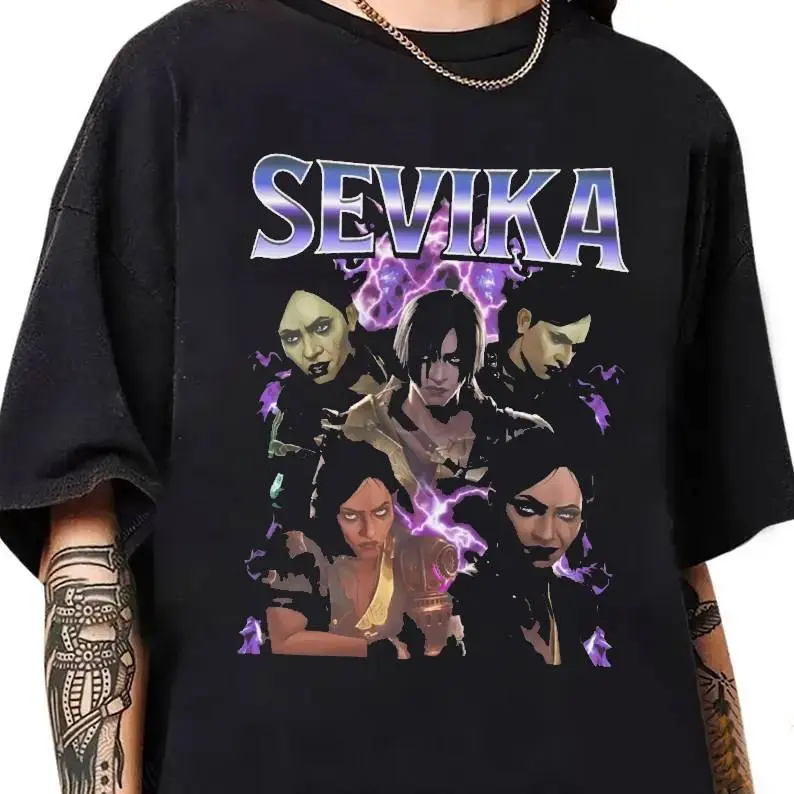 Sevika Arcane Gothic Style Gift For Fans T Shirt QA15706