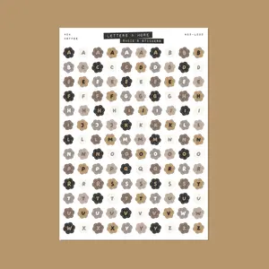 COFFEE Flower Alphabet • Letters & More