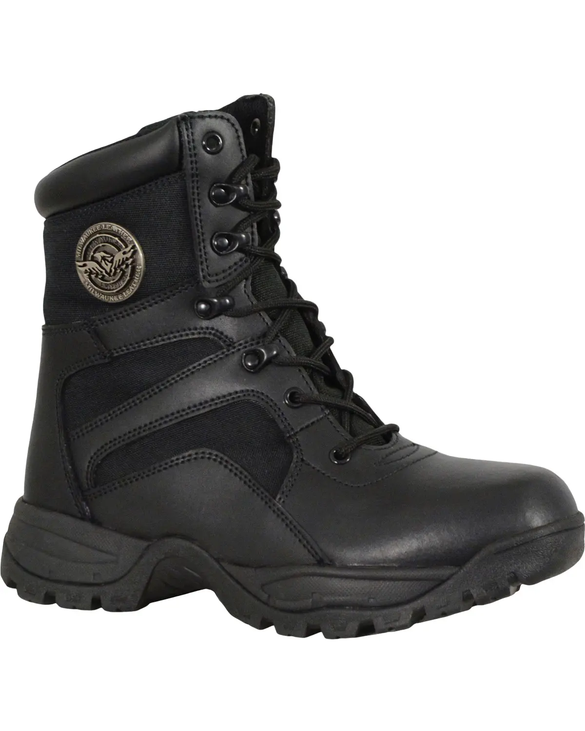 Milwaukee Leather Men's Men'S Lace To Toe Tactical Boot Round - Mbm9105
