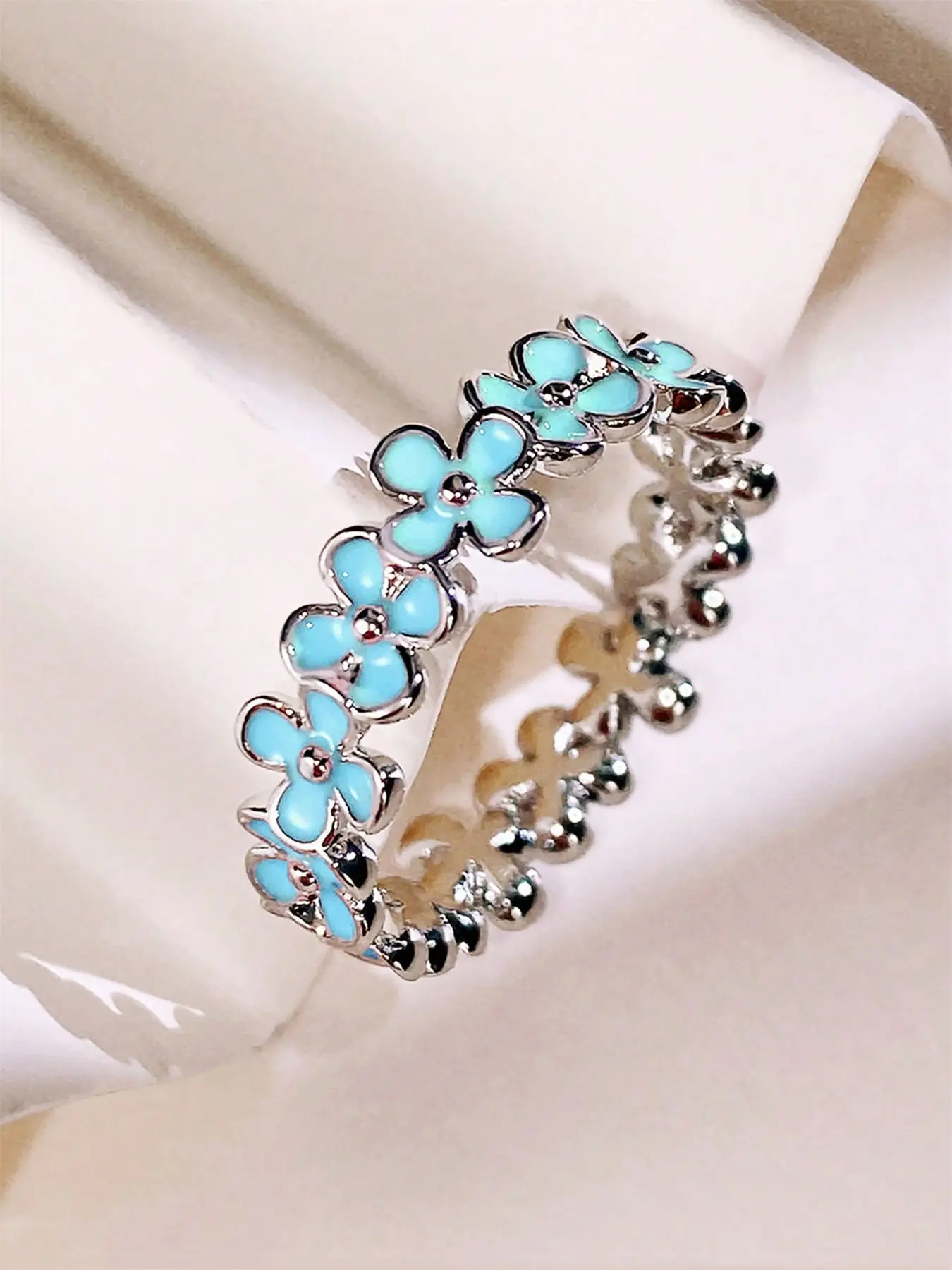 1 PC Pretty Rose Flower Ring For Women For Wedding Engagement Party Fashion Engagement Rings Jewelry Fashionable Jewelry Valentine's Day Gift