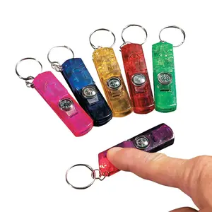 3-In-1 Whistle, Toy Compass & Light-Up Keychains - 12 Pc.