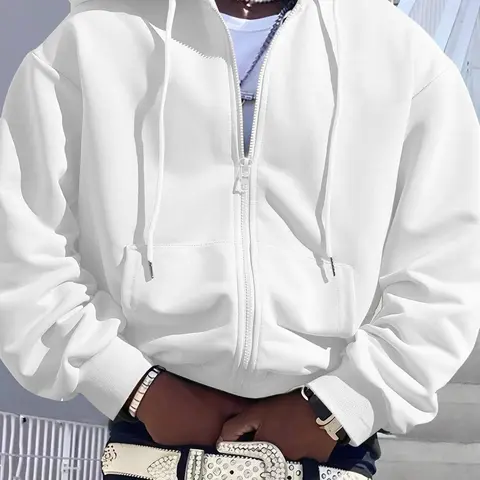 Unisex Hooded Zipper Jacket, Long Sleeve Fashion Casual Street Style Outerwear, Hoodie Letter Logo, Suitable for Men & Women, Daily Wear Essentials, Casual Fitted Hoodie, Casual Fashionable Outerwear, Menswear