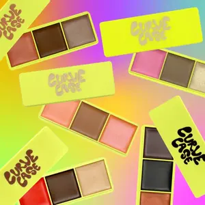 Mini Curve Case Cream Blusher, Bronzer & Highlighter Palette- Made By Mitchell