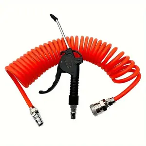 Air Blow Gun for Dust Removal & Cleaning Tools, Includes 236.22-Inch Pneumatic Hose Tube, Ideal for Power Tool Compressor Accessory Needs