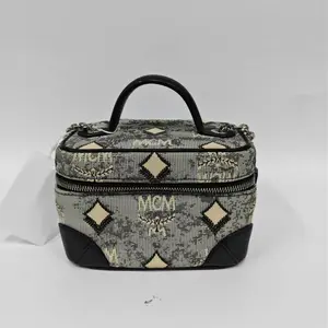 Pre-owned No brand france Shoulder Bags MCM Cowboy Denim Makeup Case (SZ 69453)