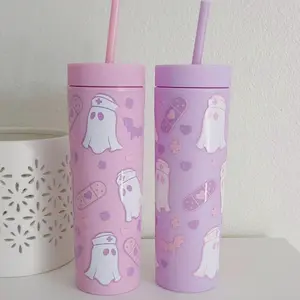 Boo Boo Crew Pastel Nurse Halloween Acrylic Tumblers