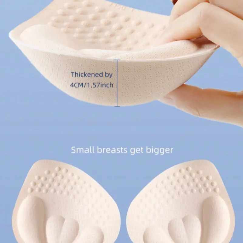 Thickened 4cm Underwear Cup, Small Breast Padding, Removable Cup Pads, Removable & Washable Push-Up Breast Pad Inserts, Womenswear Underwear & Bra Accessories