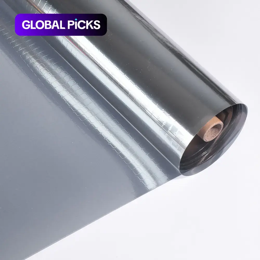 Black Silver One-Way Daytime Privacy Film for Glass Windows, Sun-Blocking Anti-UV Reflective Film, Anti-Static Window Tint for Home and Office Use, 17.5in x 39.3in #GLOBAL PICKS
