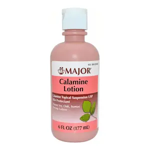 Major Calamine Lotion Skin Protectant for Itching & Irritation Relief – 6 fl oz
