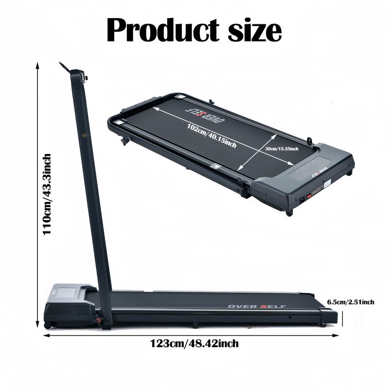 2 in 1 Walking pad Treadmill with Handlebars, Protect Carpet ,6.2 MPH, Portable, Foldable, Under Desk Design, Remote Control, Great treadmills for home and mini treadmill Spaces caminadora #TikTokShopBlackFriday