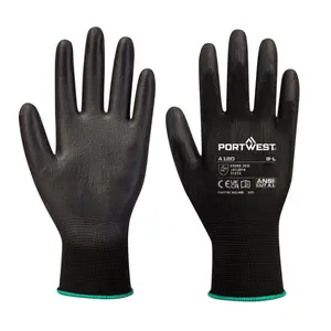 Portwest A120 PU Coated Gloves – Grip 13 Safety Work Gloves for Precision Tasks