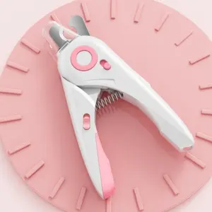 Pet Nail Clipper with LED Light, 1 Count 2 in 1 Pet Nail Trimmer & Nail File, Pet Nail Care Tool for Gift, Dog & Cat Grooming Supplies